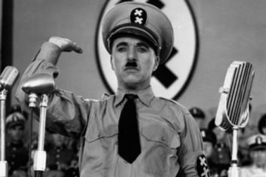 Charlie Chaplin in the 1940 film The Great Dictator.