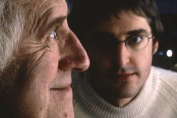 Louis Theroux with Jimmy Savile in the original 2000 documentary When Louis Met Jimmy.