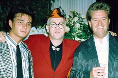 Alexandre Despallieres and Peter Ikin with Elton John.
