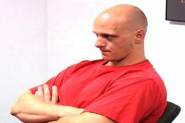 Matthew Johnson is interviewed after clubbing Carl Williams to death in prison in 2010.