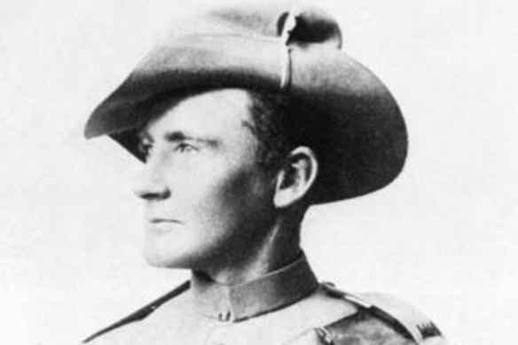 Private Harry "Breaker" Morant in 1900. He was executed by firing squad two years later. 