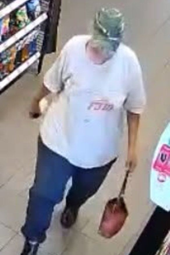Yvonne Whear, captured on CCTV in a Murwillumbah service station the day she disappeared.