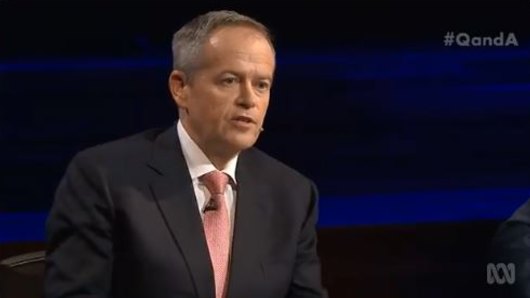 Bill Shorten had a solo appearance on Q&A on Monday night.