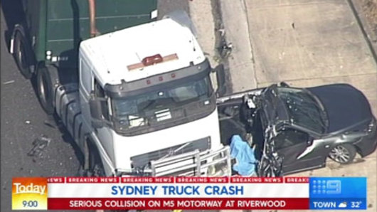 The truck crash on the M5 that resulted in the death of a child.