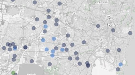 Schools with attendance rates below 90 per cent in NSW.