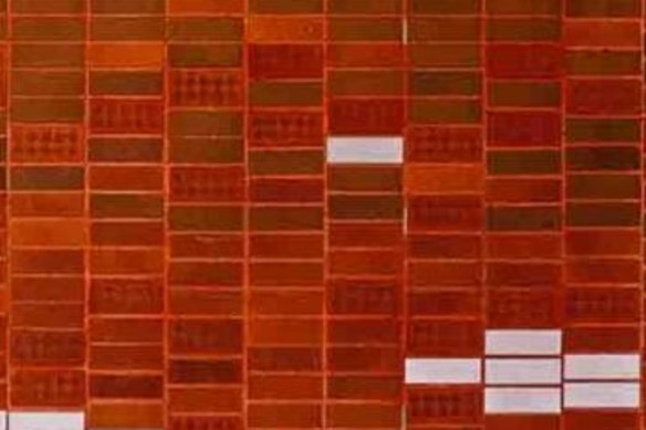 The bricks in the foyer are dotted with red balls of clay, about the same size and colour of the fireballs made on site. 