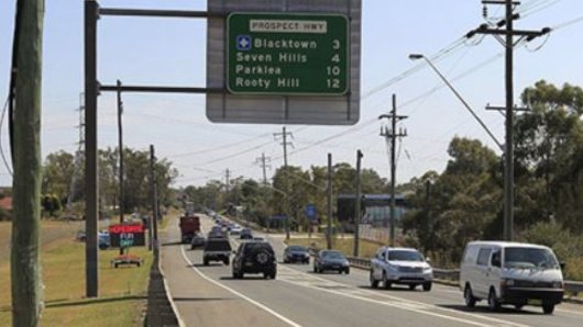 A three-kilometre stretch of Prospect Highway will be widened to four lanes.