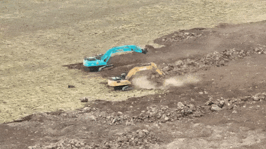 GIF of illegal land clearing in Melbourne’s west.