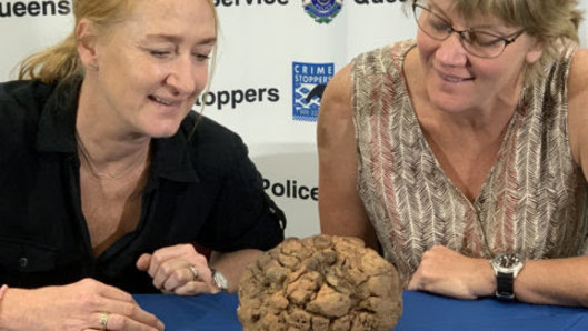 The meteorite, which was stolen five years ago, has been returned to its owners.