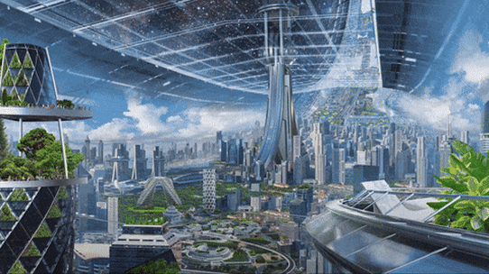 Elon Musk and Jeff Bezos’ duelling visions of space.