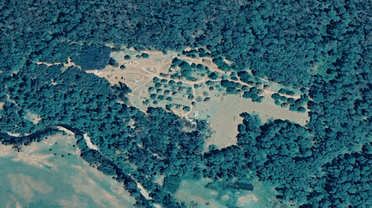 The landscape around Porepunkah where Dezi Freeman is on the run.