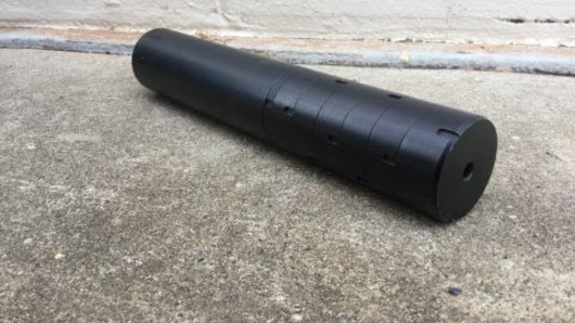A firearm silencer was found during a house raid in Texas.