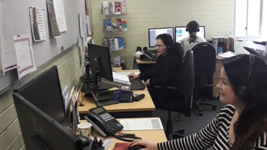 WA's few free financial counsellors answering calls at the helpline office. 