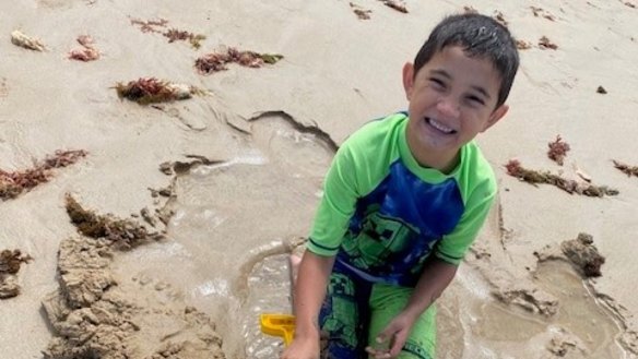 Six-year-old Caleb Wesley, who was struck and killed by a car in Teesdale in March.