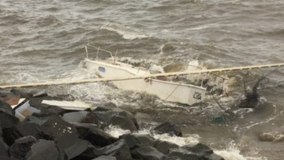 The boat washed up in Clontarf, about 25 kilometres north-east of Brisbane.