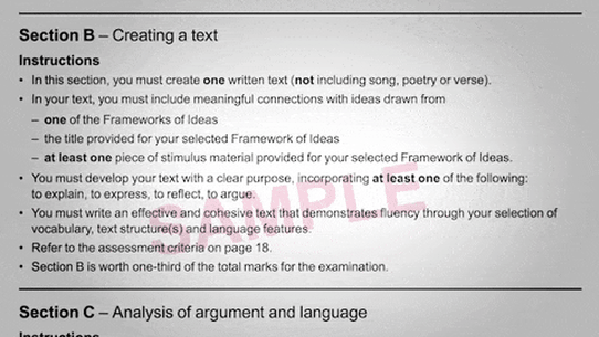 Questions for VCE exams were inadvertently uploaded to the VCAA website on sample test material.