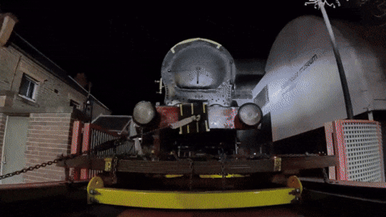 Locomotive No 1 makes the trip from Harris Street to Castle Hill. 