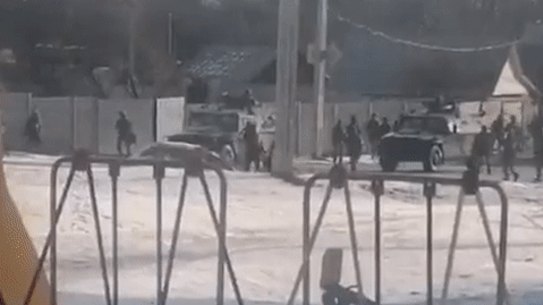 Scenes from Kharkiv on Sunday.