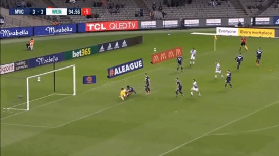 Victor Sanchez’s last-second winner for  Western United against Melbourne Victory in the A-League 28/2/2021.
