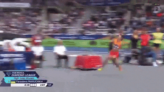 Ukraine’s  Yaroslava Mahuchikh breaks the women’s high jump world record at a Diamond League meet in Paris ahead of the Olympics.