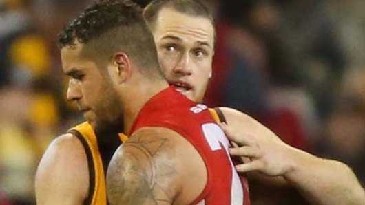 Last of their kind? Key forwards and one-time teammates Jarryd Roughead and Lance Franklin.
