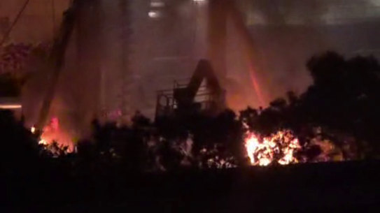 A building site in Southbank was firebombed in January.