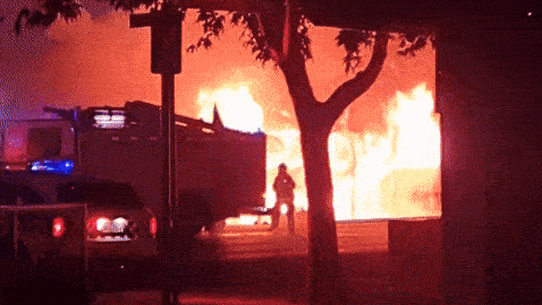 Two Ballarat tobacco shops went up in flames in the early hours of Thursday.