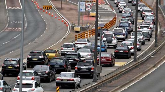 The new tunnel is expected to cut 20 minutes from the Homebush to North Sydney commute.