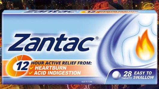 Zantac is also sold in supermarkets and pharmacies in Australia.