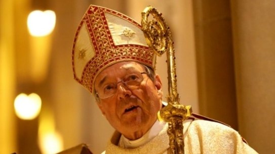 Cardinal George Pell speaks at a mass at St Mary's Cathedral in Sydney in 2014. 