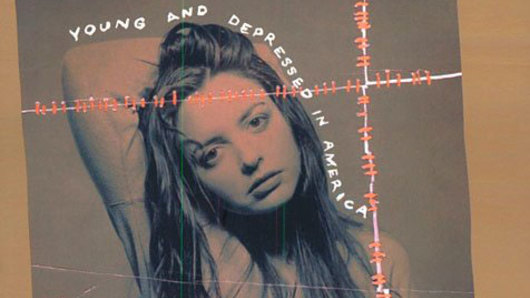 Wurtzel on the cover of her seminal 1994 memoir, Prozac Nation.