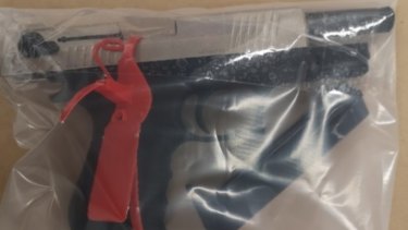 One of the seized guns.