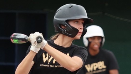 Molly Paddison at the Women’s Pro Baseball League (WPBL) trials in the US.