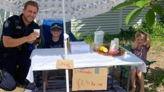 Queensland brothers' lemonade stand raises money for bushfire victims