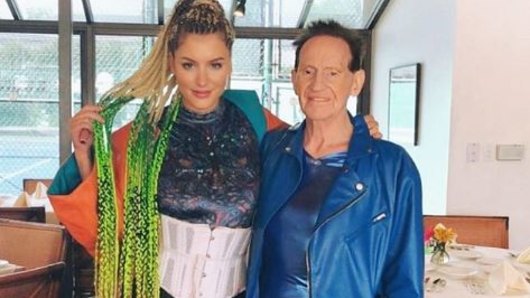 Geoffrey Edelsten and Gabi Grecko reunited in Los Angeles on Sunday, two and a half years after they split.
