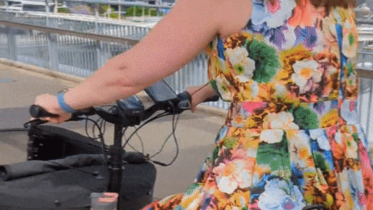 Felicity bike gif