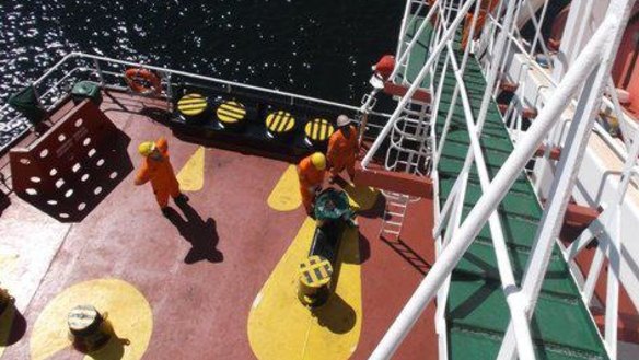 The crew of the Anastasia say they are forced to work for months at sea while exporters wait to unload coal to their buyers. 