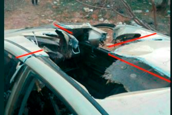 The missile was suspected to be used in the death of al-Qaeda leader Abu Khayr al-Masri was killed in 2017.