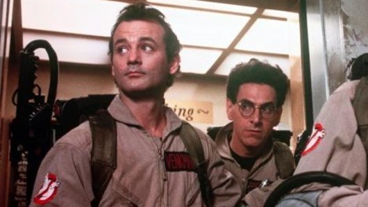 Bill Murray and the late Harold Ramis in Ghostbusters.