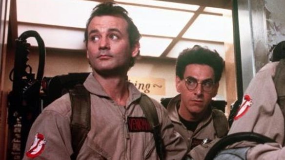 Bill Murray and the late Harold Ramis in Ghostbusters.