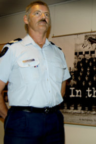 Sergeant Ron Fenton. In 1984, the then-Senior Constable was shot in the head while apprehending an armed gunman in Beaumaris. Photo: Police Media