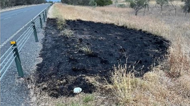 Driver accused of sparking spot fires in bushfire danger zone