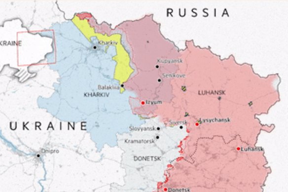 Ukraine’s advance against Russia.