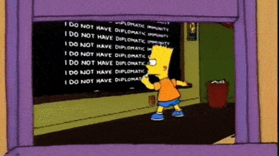 Bart in The Simpsons intro