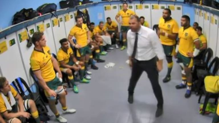 Passion: Castle praised coach Michael Cheika's connection to the team. 