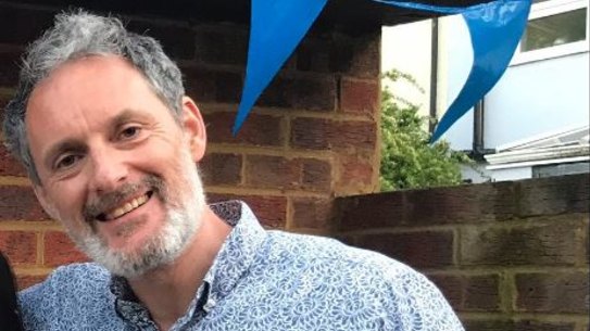 Scam victim Simon Elvins, who lives in the Blue Mountains. 