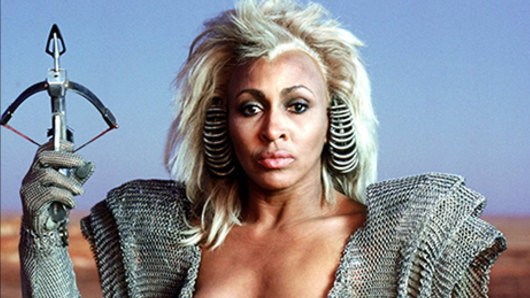 “You needed to have seen a lot of rough times and you weren’t diminished by it”: Tina Turner in Mad Max Beyond Thunderdome.