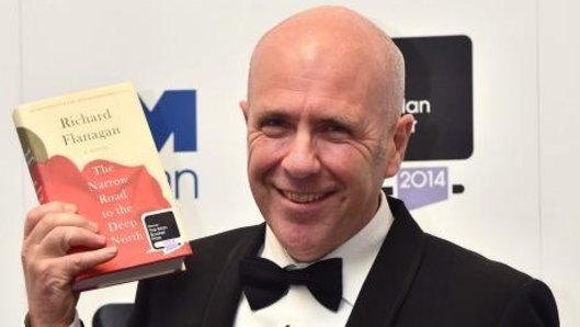 Richard Flanagan after winning the Man Booker Prize in 2014.