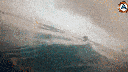 Footage of the barrier removal by the Philippine Coast Guard.