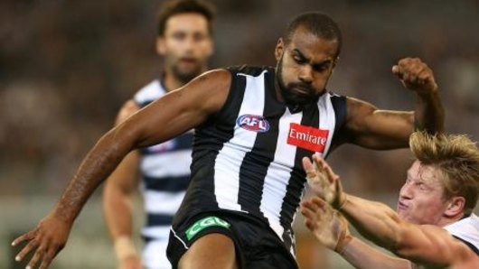 Heritier Lumumba in action for Collingwood.